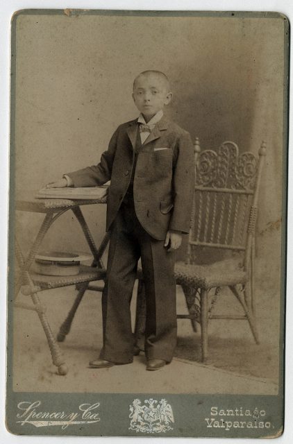 Arturo Leónidas Venegas a los diez años