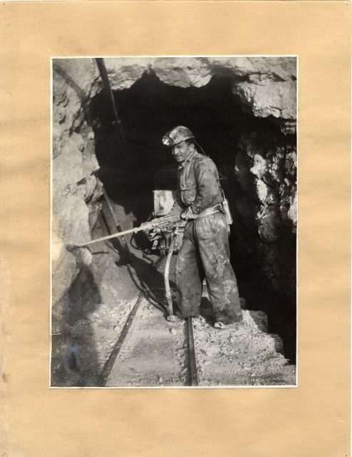 Minero trabajando