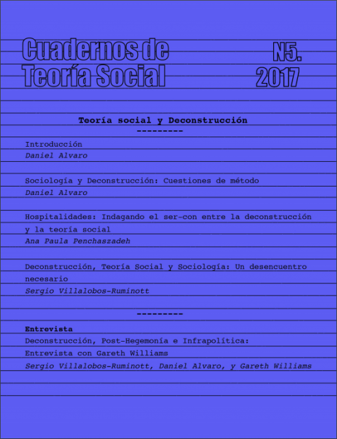 Cuaderno de Teoría Social N°5: Teoría Social y Deconstrucción