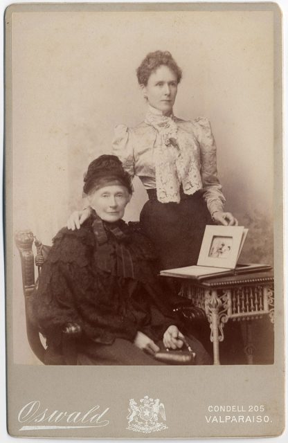 Retrato de dos mujeres.