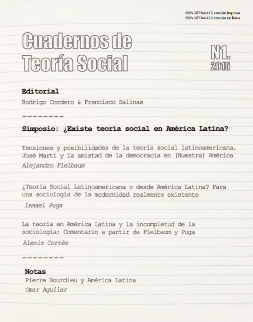 Cuaderno de Teoría Social N°1: ¿Existe teoría social en América Latina?