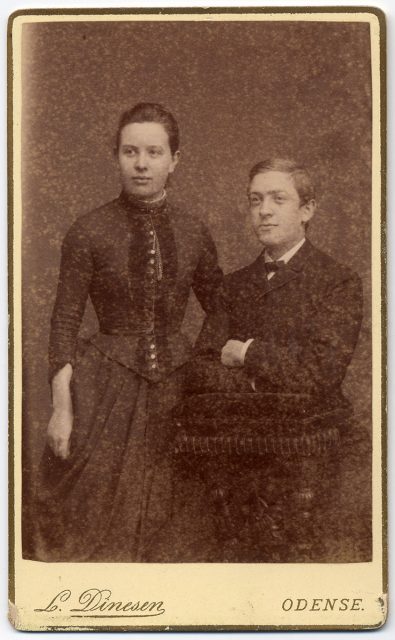 Retrato de Niels Krag y su esposa.