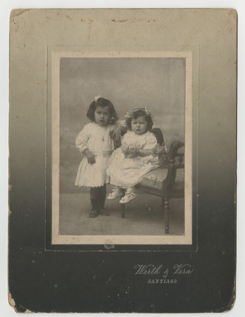 Retrato de Graciela y Cesaria Toloza Cubillos.