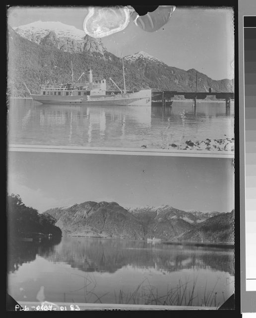 Dos fotografías de un lago