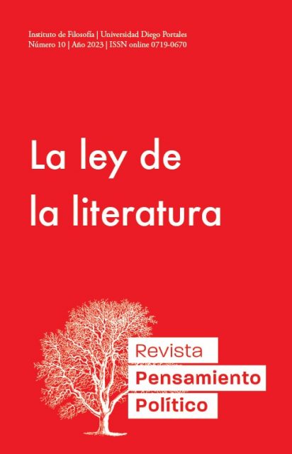 Revista Pensamiento Político N° 10: La ley de la literatura